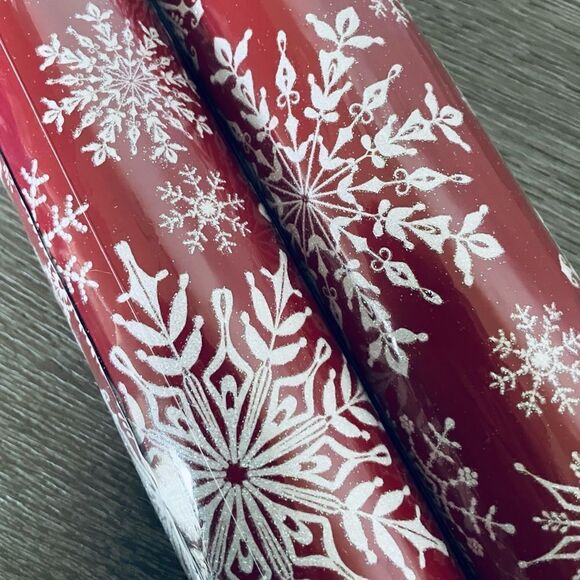 Christmas Snowflake Premium Glitter Gift Wrap Wrapping Paper - Picture 2 of 3